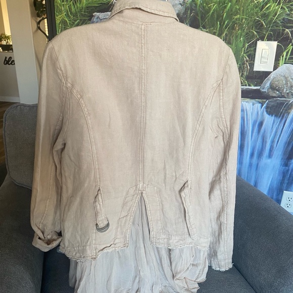 Free People Stunning Light Weight Double Breasted Jacket w/2 Front Pockets - Picture 6 of 16
